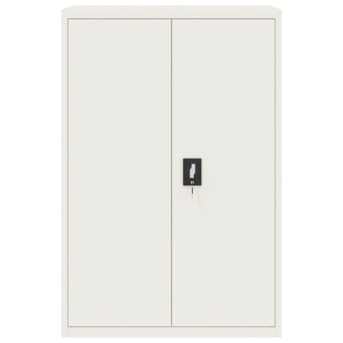 Шкаф за папки бял 90x40x180 см стомана