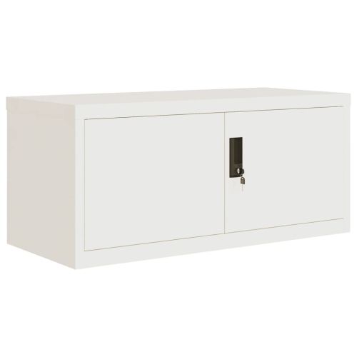 Шкаф за папки бял 90x40x240 см стомана