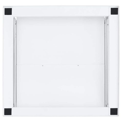 Поставка за пералня с издърпващ се рафт, бяла