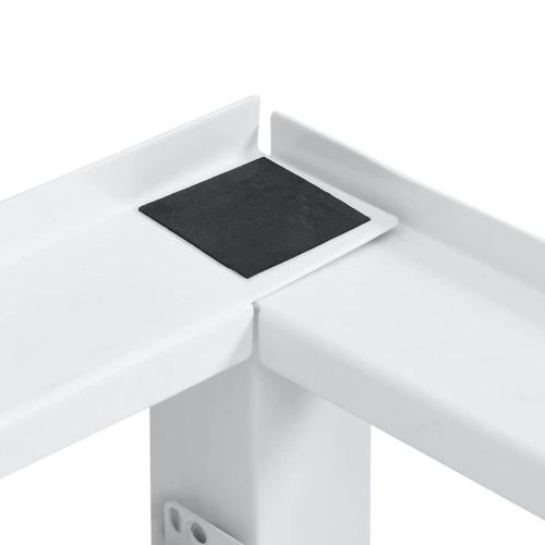 Поставка за пералня с издърпващ се рафт, бяла