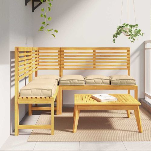 Възглавница 6 pcs Бежово 40 x 40 x 8 см Оксфордска тъкан