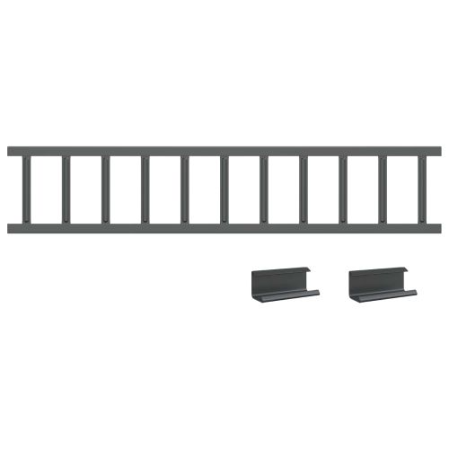 Снегозадържател за покрив Антрацит 100 x 2,5 x 20 см Стомана