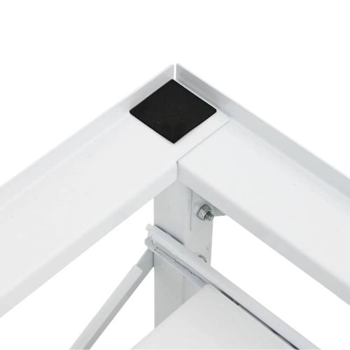 Поставка за пералня с издърпващ се рафт, бяла