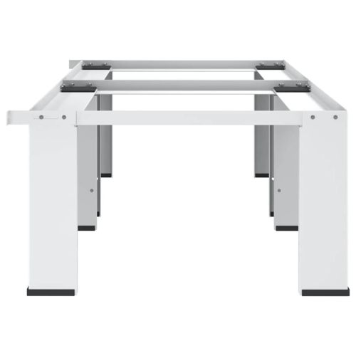 Двойна стойка за пералня и сушилня, бяла