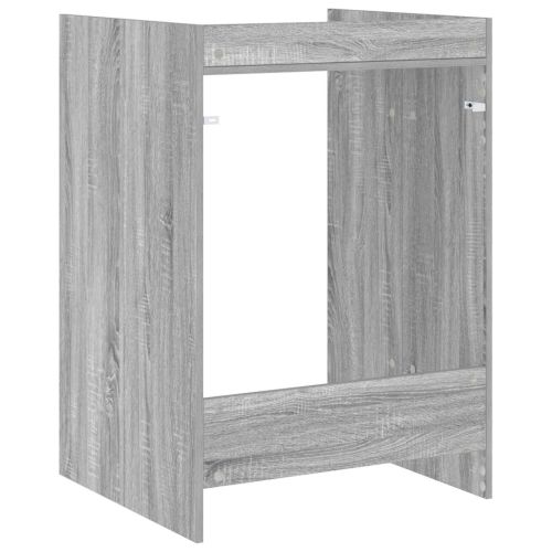 Шкаф за пералня Сив Сонома 67,5 x 62 x 97 см Инженерно дърво