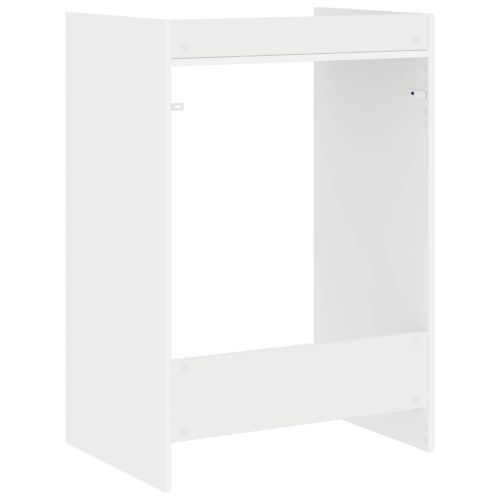 Шкаф за пералня Бяло 67,5 x 48 x 97 см Инженерна дървесина