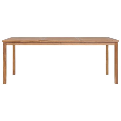 Градински комплект за хранене, 7 части, 200x100 см, масивно тиково дърво