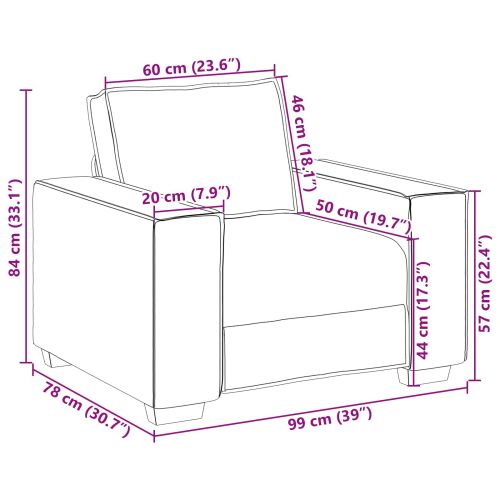 Диван 3 pcs Таупе 220 x 80 x 84 см Ленена смесена тъкан