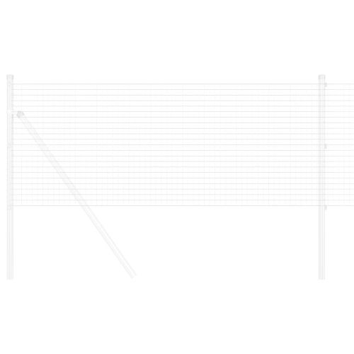 Заварена мрежа ограда Сребрист 0.8 x 10 m