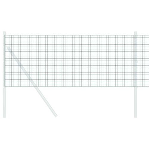 Заварена мрежа ограда Зелен 0.8 x 10 m