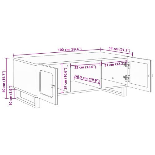 Масичка за кафе Дъб Размер 100 x 54 x 40 см