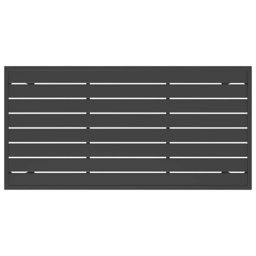 Градинска трапезна маса, антрацит, 110x54x70 cм, стомана