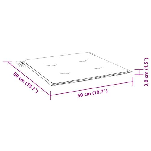 Градински столове 2 бр възглавници антрацит тиково дърво масив