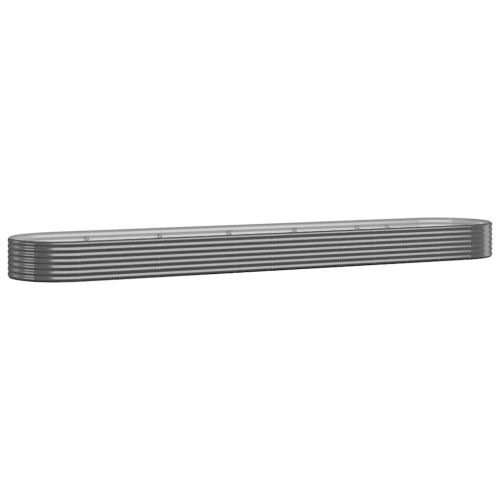 Градинска повдигната леха поцинкована стомана антрацит