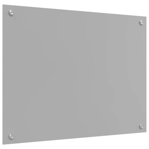 Кухненски гръб 2 pcs Светлосиво 80 x 50 cm закалено стъкло