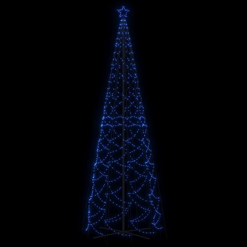 Коледна елха конус, синя, 1400 LED, 160x500 см