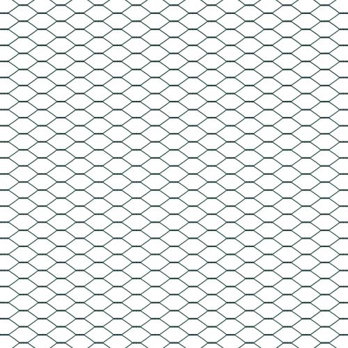 Шестоъгълна ограда Зелен 1 x 10 m ПВЦ