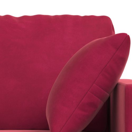 Комплект дивани 2 pcs Виненочервен 198 x 78 x 80 см Кадифе