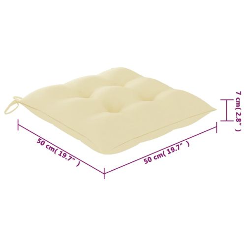 Градински столове с възглавници, 8 бр, акация масив, сиви