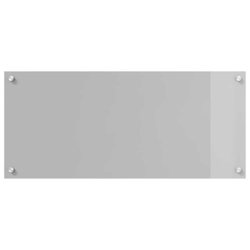 Кухненски заден панел Светлосиво 90 x 40 cm закалено стъкло