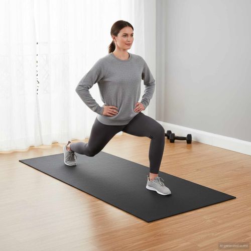 Мат за спортна защита Черен 120 x 60 x 0,6 см Високоплътен PVC