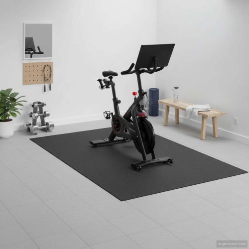 Мат за спортна защита Черен 243 x 152 x 0,6 см Високоплътен PVC