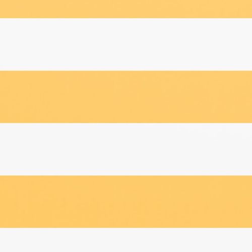Балконски параван, бяло и жълто, 75x300 см, оксфорд плат