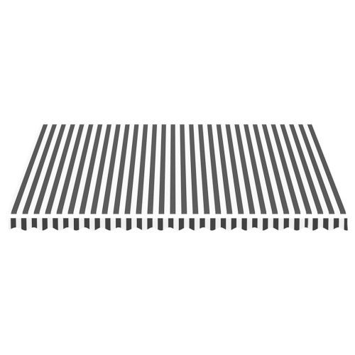 Резервно платнище за тенти, антрацит и бяло, 4,5x3,5 м