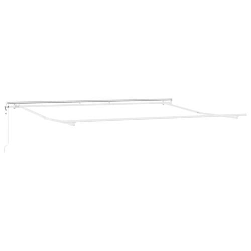 Автоматично прибираща се тента, антрацит и бял, 450x300 см