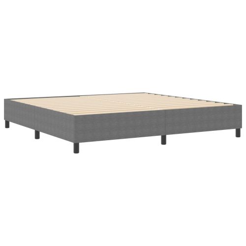 Платформено легло Светлосиво 200 x 200 cm Кордюрова тъкан