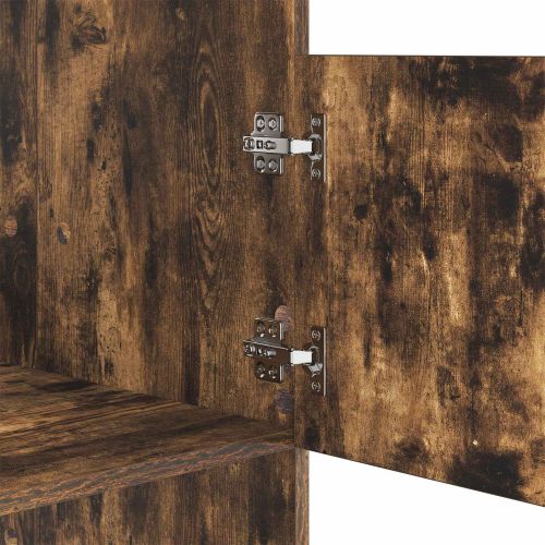 Мивка за пране със съхранение с врата Димян дъб Инженерно дърво