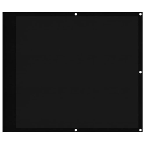 Балконски параван черен 90x700 см 100% полиестер оксфорд