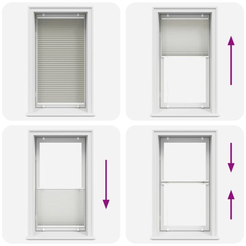 Плисирана щора Светло сиво 75x100 cm Ширина на плата 74,4 cm