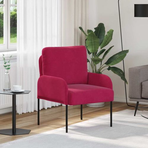 Дивани с възглавница 55cm Виненочервен Шперплат