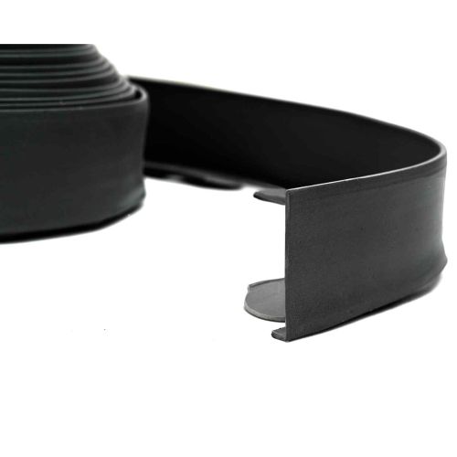 Ограничители за тревни площи Черно 4000 x 4 x 5 см Пластмаса