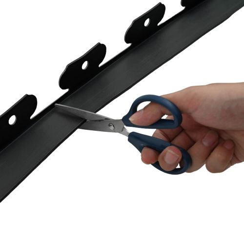 Ограничители за тревни площи Черно 4000 x 4 x 5 см Пластмаса