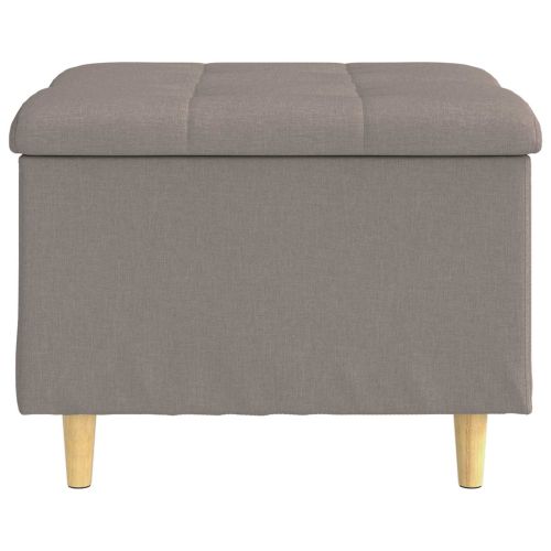 Табуретка с място за съхранение Таупе 60 x 60 x 45 cm текстил