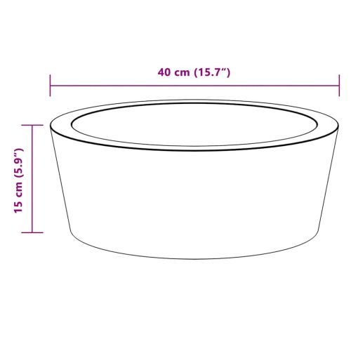 Кремава мивка, Ø40x15 см, мрамор