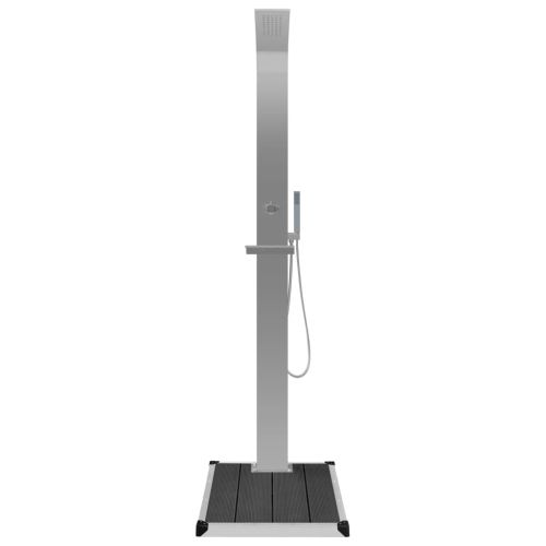 Градински душ с корито, WPC, неръждаема стомана