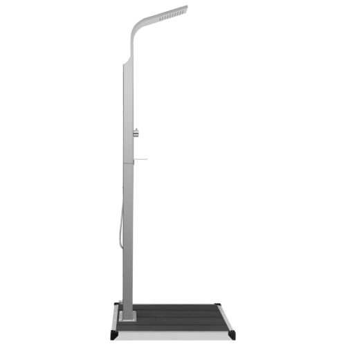 Градински душ с корито, WPC, неръждаема стомана