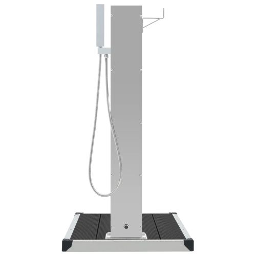 Градински душ с корито, WPC, неръждаема стомана