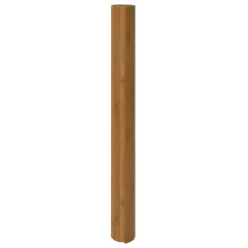 Килим, правоъгълен, кафяв, 70x300 см, бамбук