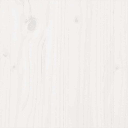 Рамка за легло, бяла, масивно дърво, 140x190 см