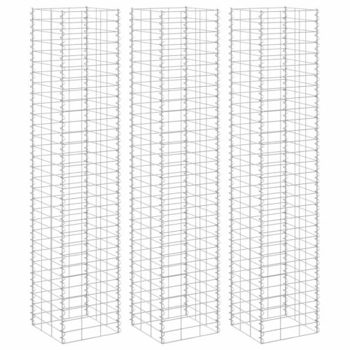 Габиони повдигнати лехи, 3 бр, 30x30x150 см, желязо