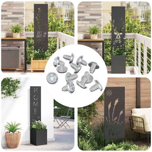 Заключващи винтове 12 pcs Сребрист M4 x 5 мм Желязо