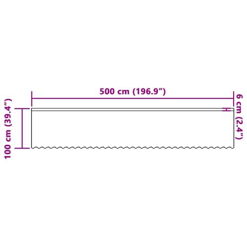 Перде от дантела Бяло 100 x 500 cm Полиестер