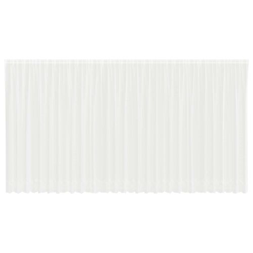 Перде от дантела С завеси Флорален Бяло 200 x 750 см Полиестер