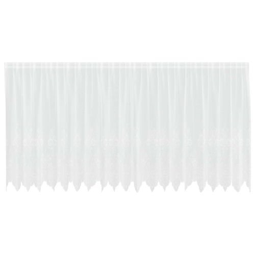 Перде от дантела С завеси Флорален Бяло 160 x 500 cm Полиестер