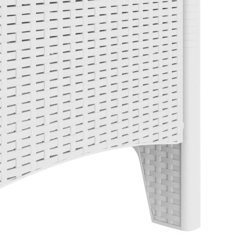 Градински стол 4 pcs Бяло 53 x 49 x 85 см Полипропилен