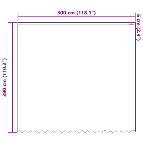 Перде от дантела Бяло 280 x 300 см Полиестер